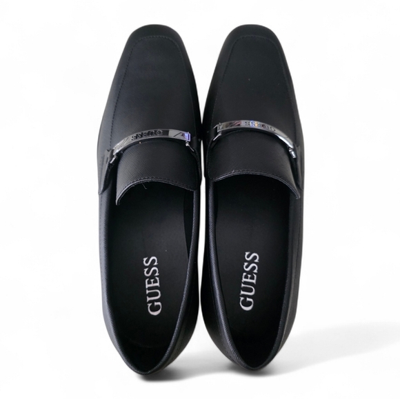 Guess Handy Dress Loafers Black  Men''s Shies Size 12 - Picture 2 of 11